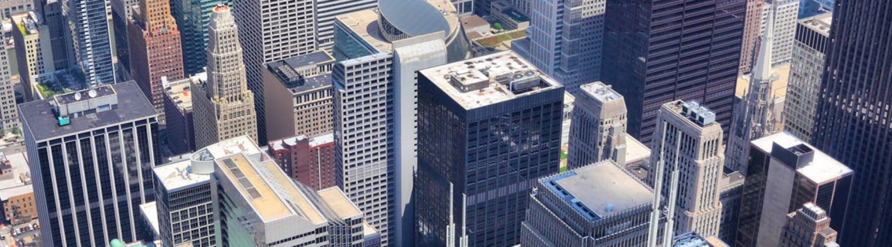 Office buildings, aerial view of 120 Lasalle office buildings