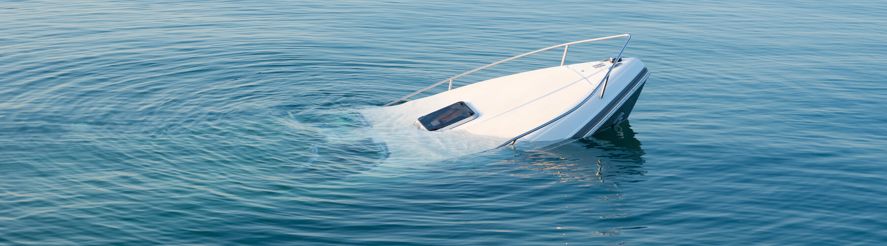 boat sinking from an accident